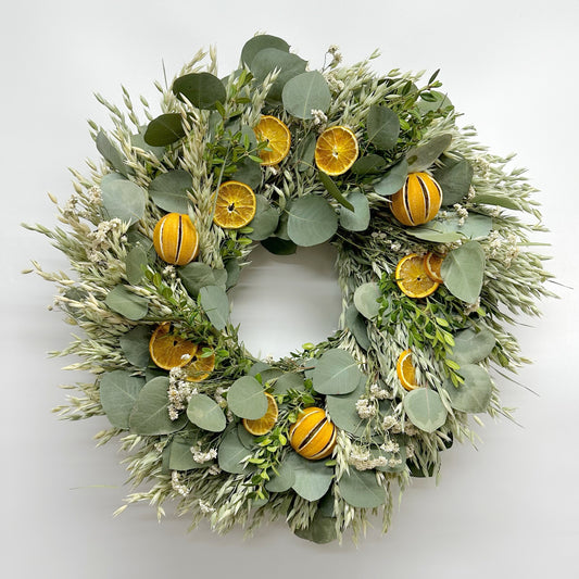 Dried Coastal Citrus Wreath