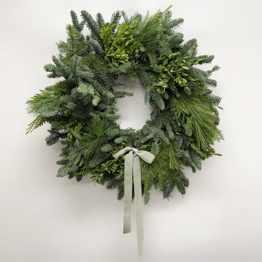 Fresh Evergreens Keep Wreath