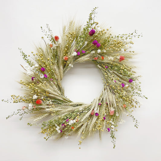 Dried Bonny Fields Wreath