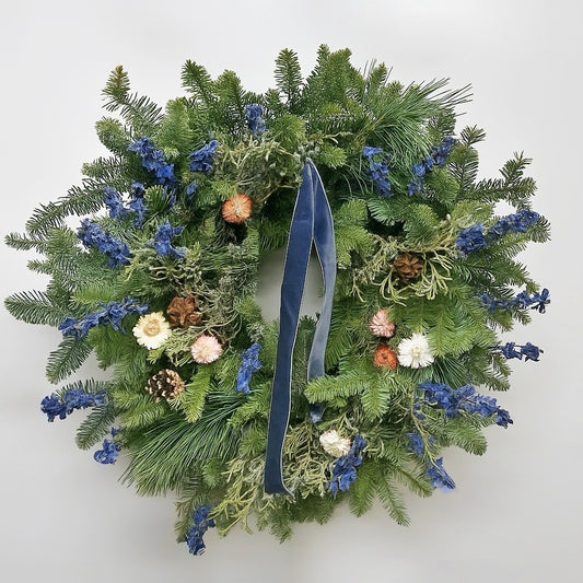 Fresh Evergreens Winter Sonata Wreath
