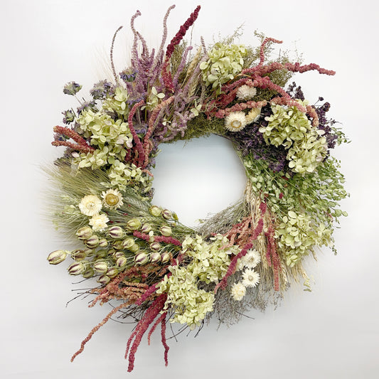 Dried Harvest Lace Wreath