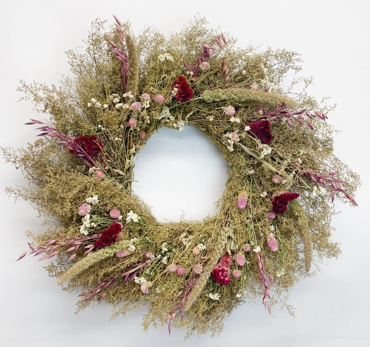 Dried Blush Serenade Wreath