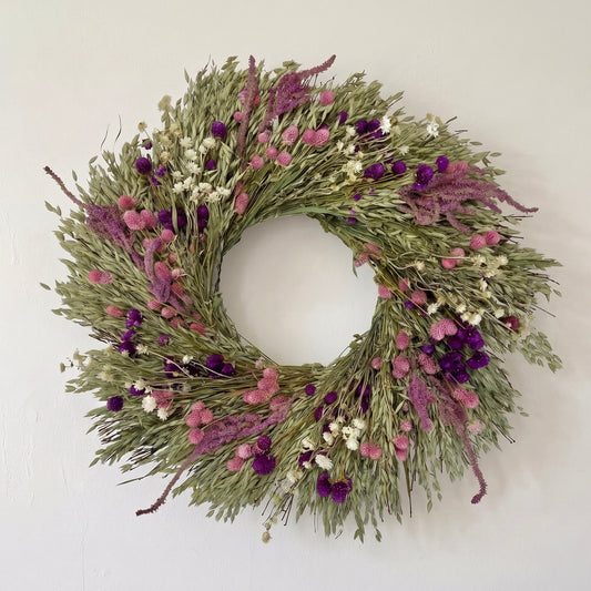 Dried Airy Pastels Wreath