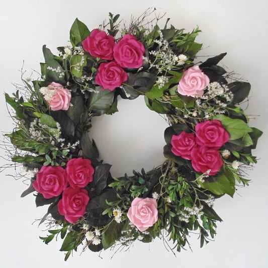 Dried and Preserved Rosabella Wreath