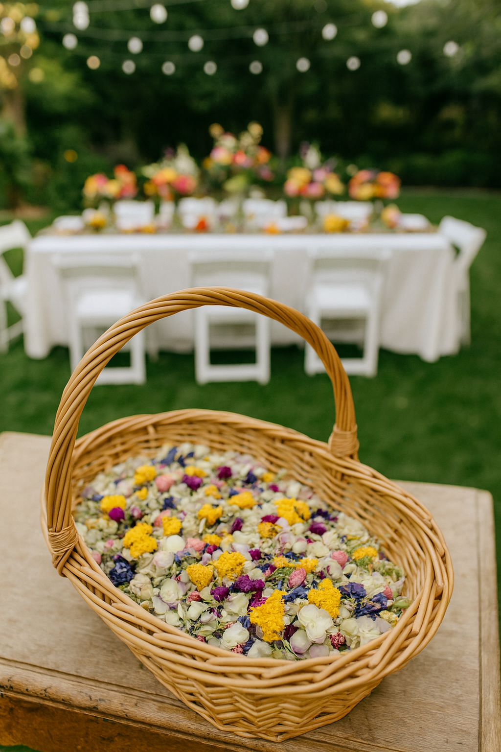 Everlasting Dried Flower Confetti with Yellow