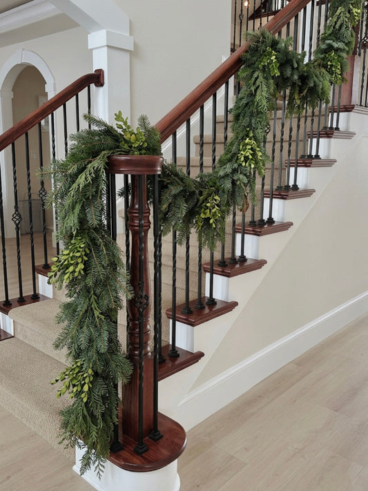Fresh Evergreens Mixed Greenery Garland