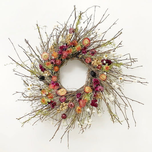 Dried Wildberry Briar Wreath