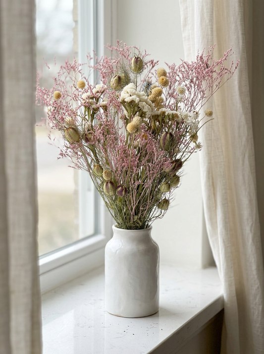 Dried Celestine Pink Bouquet