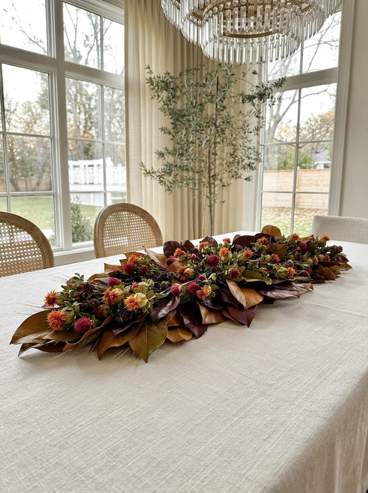 Dried and Preserved Safflower Vale Centerpiece