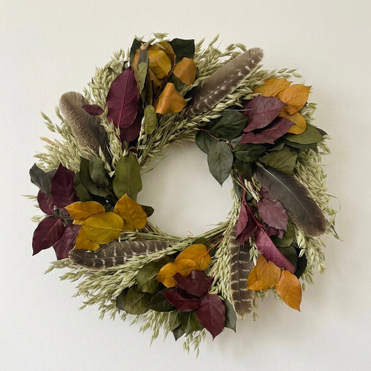 Dried and Preserved Garnet Valley Wreath - Superfine Museum Fundraiser