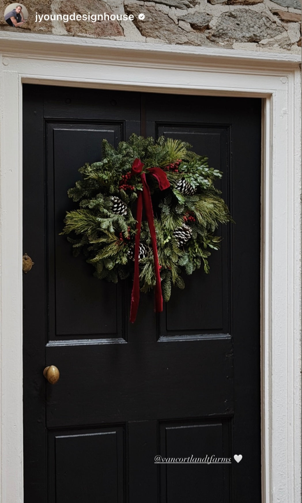 Fresh Evergreens Snow Velvet Wreath