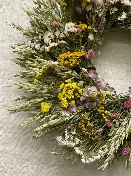 Dried Penelope Petal Wreath