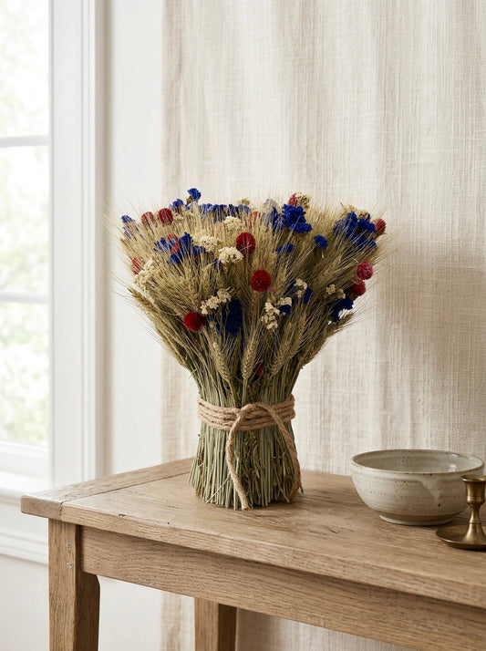Dried American Harvest Stack Centerpiece