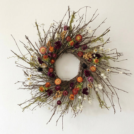 Dried Wildberry Briar Wreath