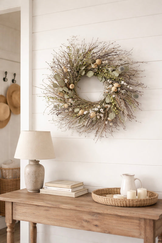 Dried Ethereal Greens Wreath