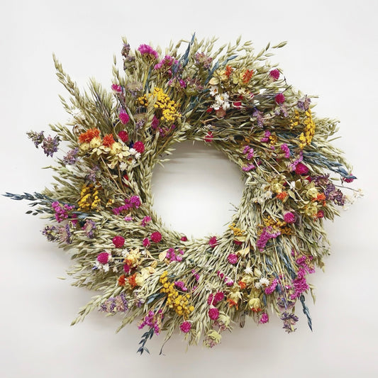 Dried Fluttering Flowers Wreath