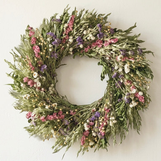 Dried Pastel Tapestry Wreath