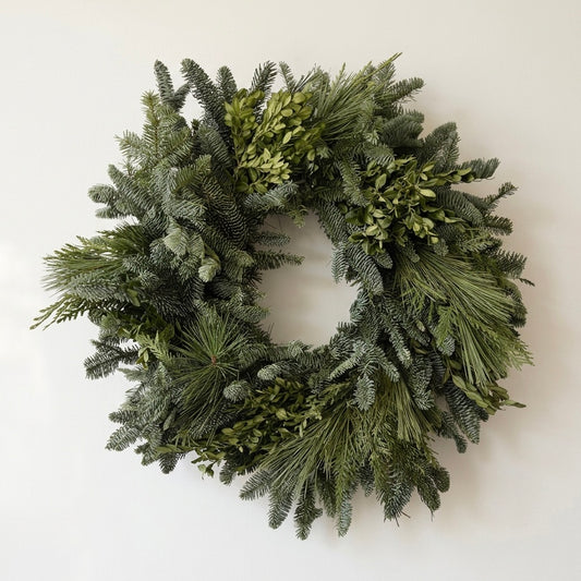 Fresh Evergreens Mixed Greenery Wreath