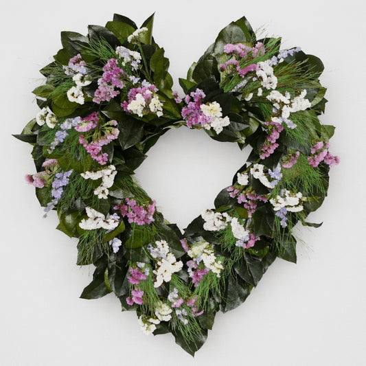 Dried and Preserved Basil Heart Wreath