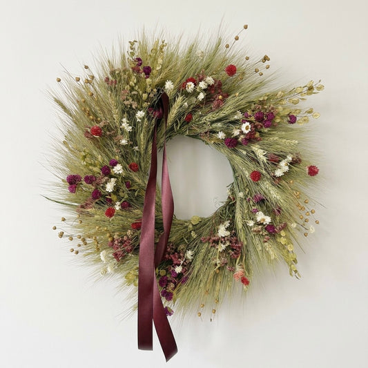 Dried Harvest Hymn Wreath