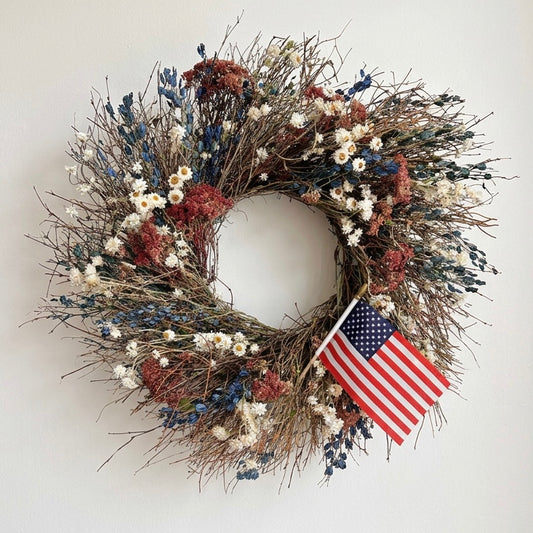 Dried Liberty Harvest Wreath