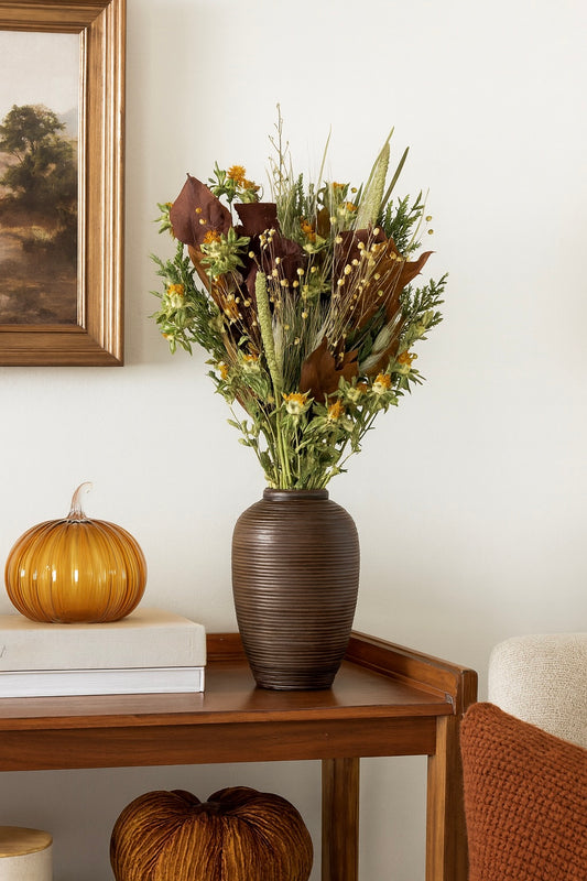 Dried and Preserved Rustling Leaves Bouquet