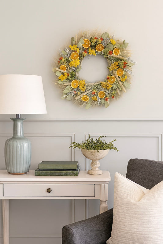 Dried Sunny Citrus Wreath