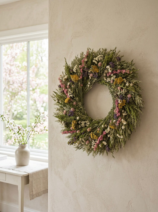 Dried Summer Garden Wreath