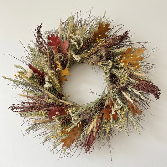 Dried Maple Mist Wreath