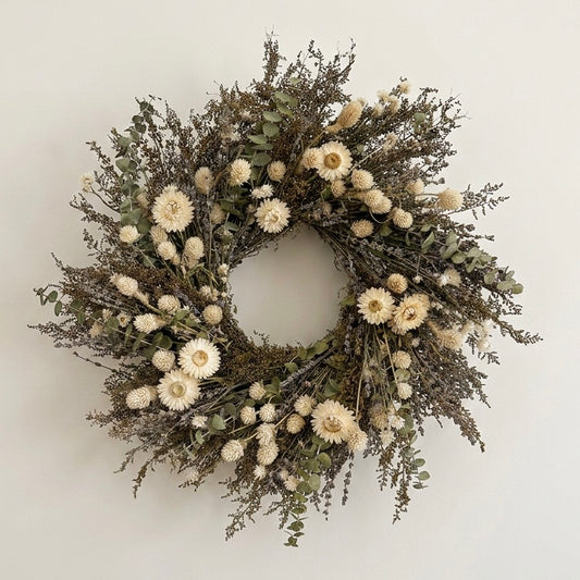 Dried Briony Bloom Wreath
