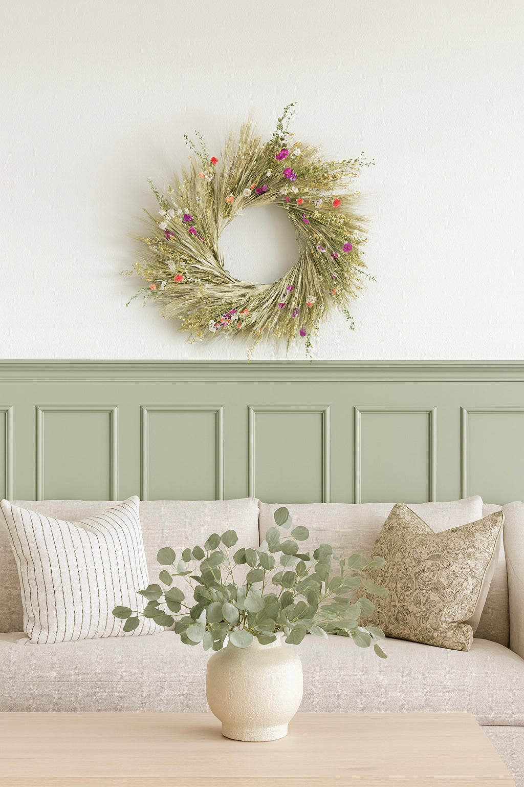 Dried Bonny Fields Wreath
