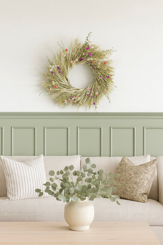 Dried Bonny Fields Wreath
