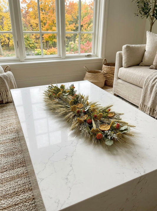 Dried Sunny Citrus Centerpiece