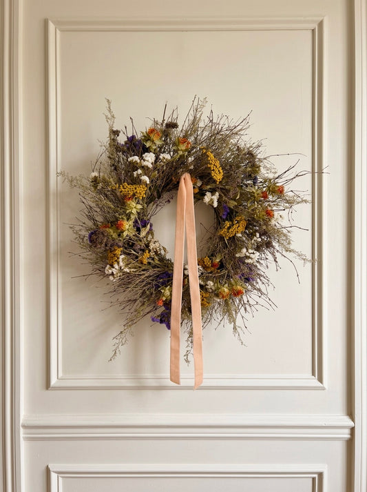 Dried Apricot Branch Wreath