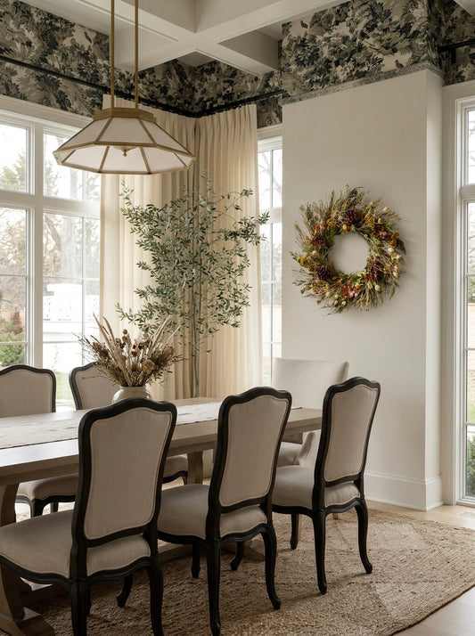 Dried Golden Frontier Wreath