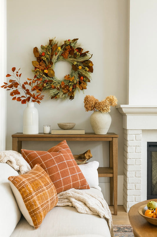 Dried and Preserved Thanksgiving Flowers Wreath