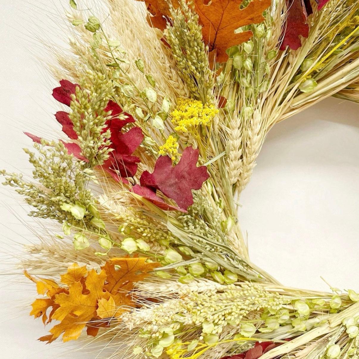 Dried Fall Oak Wreath
