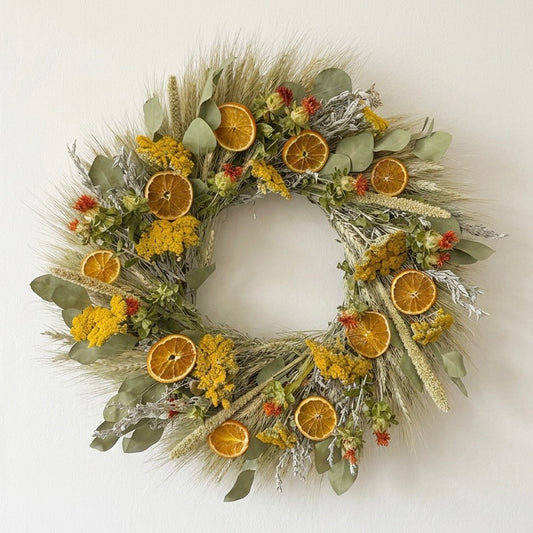 Dried Sunny Citrus Wreath