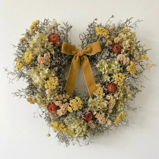 Dried Autumn’s Heart Wreath