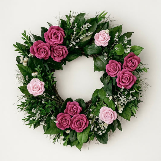 Dried and Preserved Rosabella Wreath