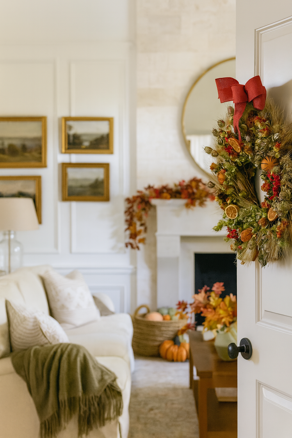 Dried Abundant Citrus Wreath