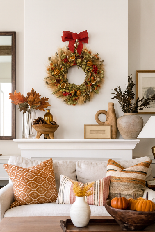 Dried Abundant Citrus Wreath