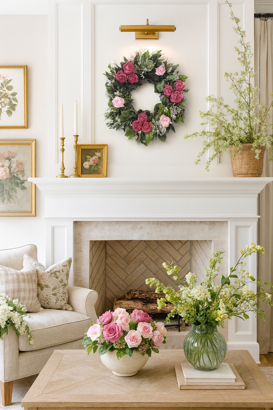 Dried and Preserved Rosabella Wreath