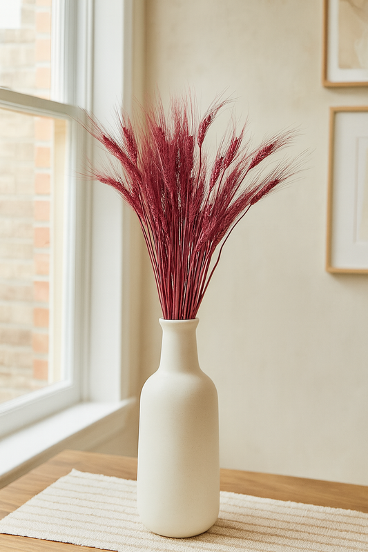 Painted Burgundy Wheat Bouquet