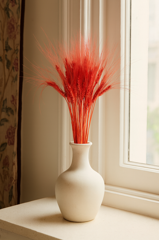 Painted Red Wheat Bouquet