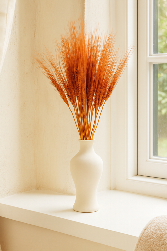 Painted Orange Wheat Bouquet