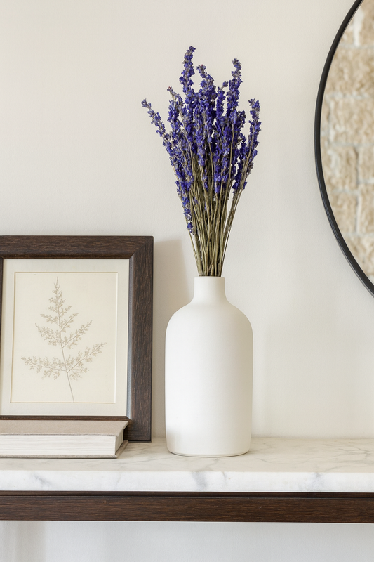 Dried Dark Blue Larkspur Bouquet