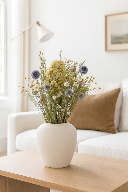 Dried Daisy and Hydrangea Bouquet