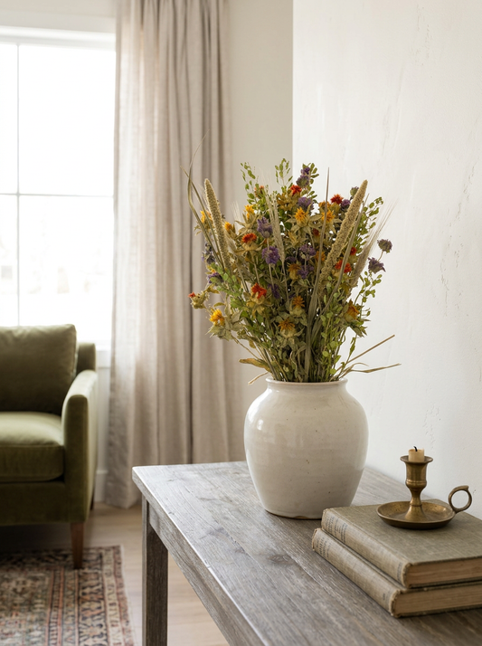 Dried Pennycress Safflower Bouquet