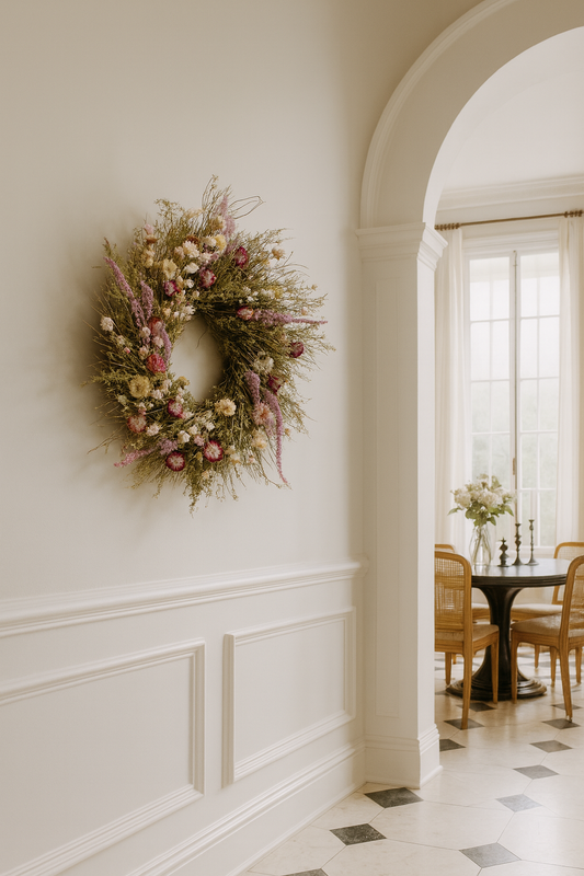 Dried Butterfly Garden Wreath